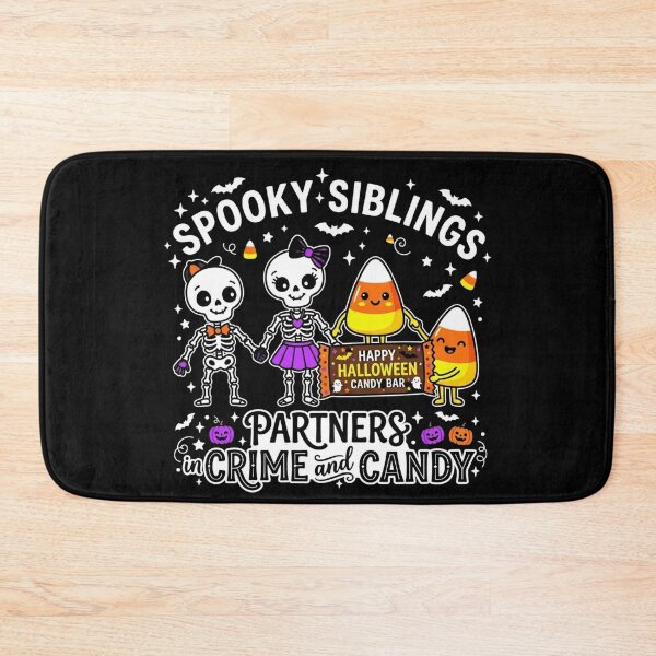 Item preview, Spooky Siblings Partners In Crime And Candy Funny Halloween Matching -shirt designed and sold by KreatoLab.