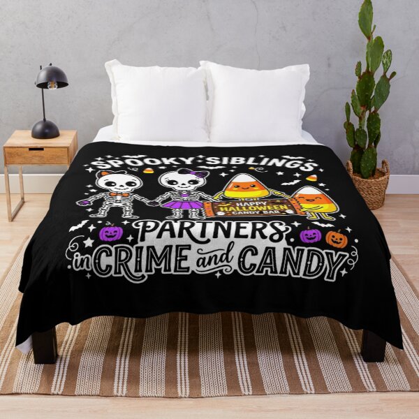 Item preview, Spooky Siblings Partners In Crime And Candy Funny Halloween Matching -shirt designed and sold by KreatoLab.