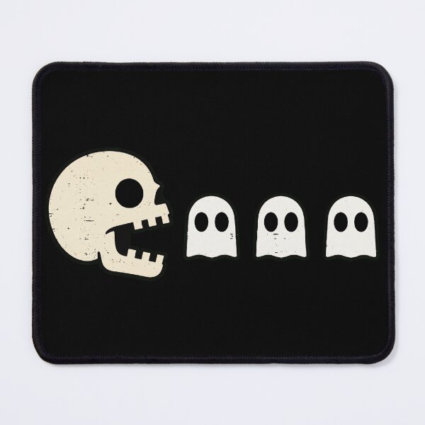 Item preview, Retro 80s Arcade Gamer Skull Eating Ghosts Funny Halloween designed and sold by Vermanartist.