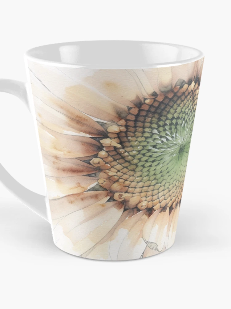 Thumbnail 3 of 4, Coffee Mug, Sunflower Geometry designed and sold by RdeB.