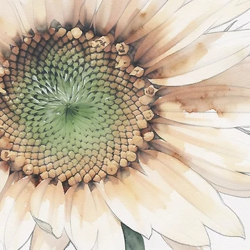 Artwork thumbnail, Sunflower Geometry by RdeB