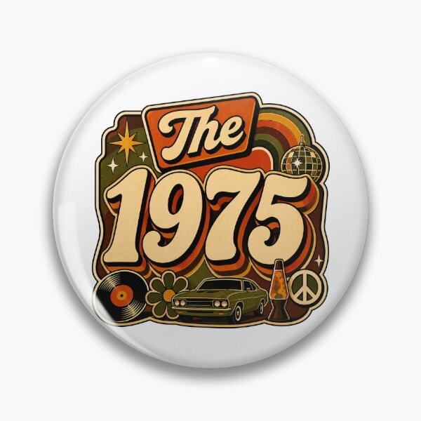 Item preview, Vintage 1975 Retro Disco Birthday Graphic designed and sold by RedCircleArt.