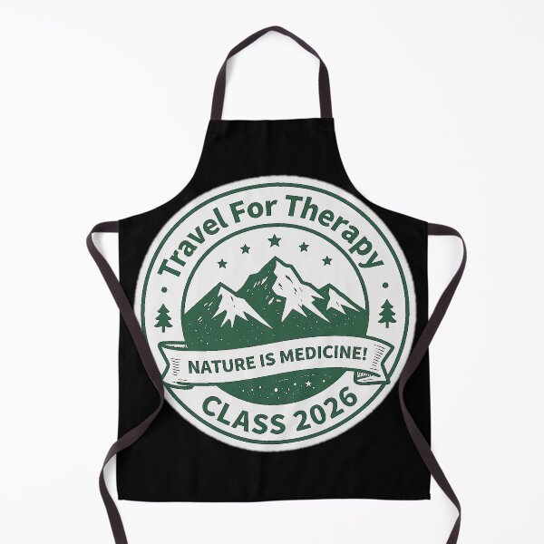 Item preview, Travel Circle Motivational Quote TRAVEL FOR THERAPY! NATURE IS MEDICINE! CLASS 2026! designed and sold by Giulivo Store Graphic.