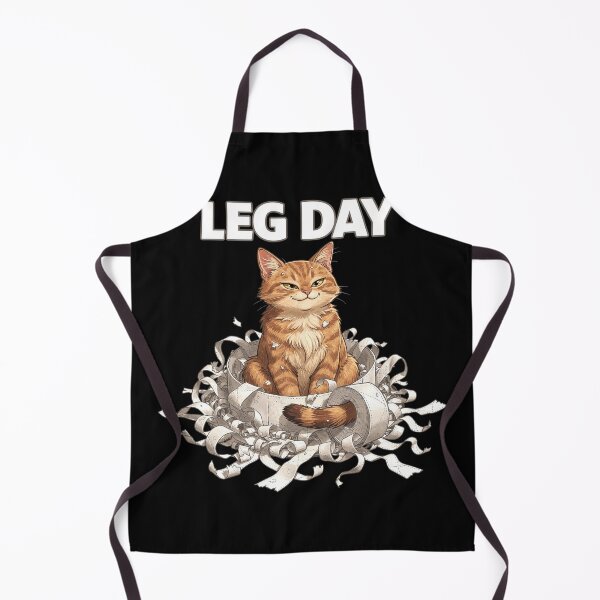Item preview, Leg Day Funny Orange Cat Workout designed and sold by Uglyandcute.