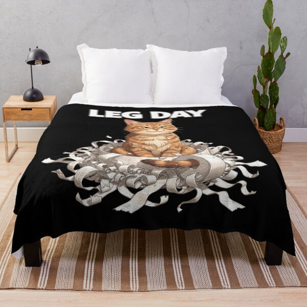 Item preview, Leg Day Funny Orange Cat Workout designed and sold by Uglyandcute.