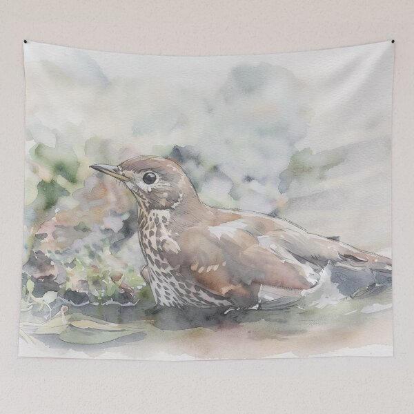 Item preview, Woodland Thrush at Rest designed and sold by RdeB.