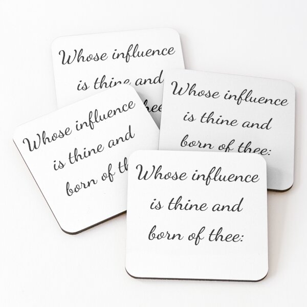 Item preview, “Whose influence is thine and born of thee:” - handwriting black designed and sold by ariksworld.