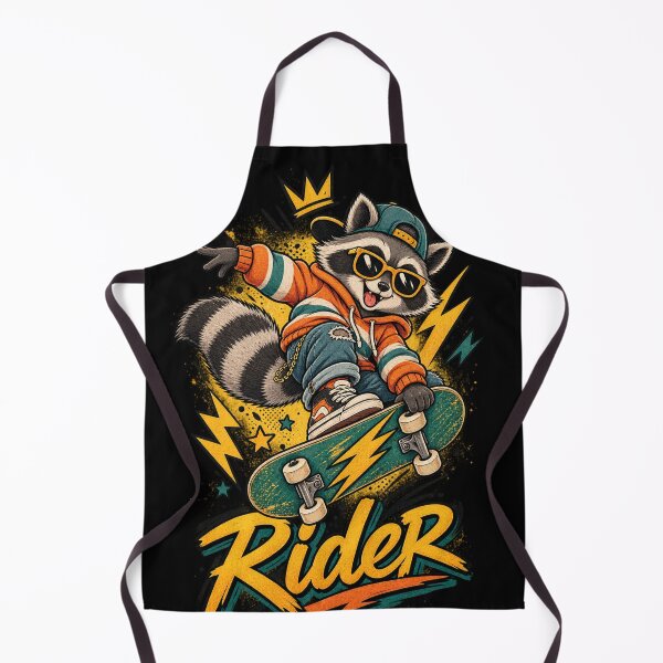 Item preview, Rider Cool Raccoon Skateboard Streetwear Design designed and sold by @SHINTOSARTSTORE.