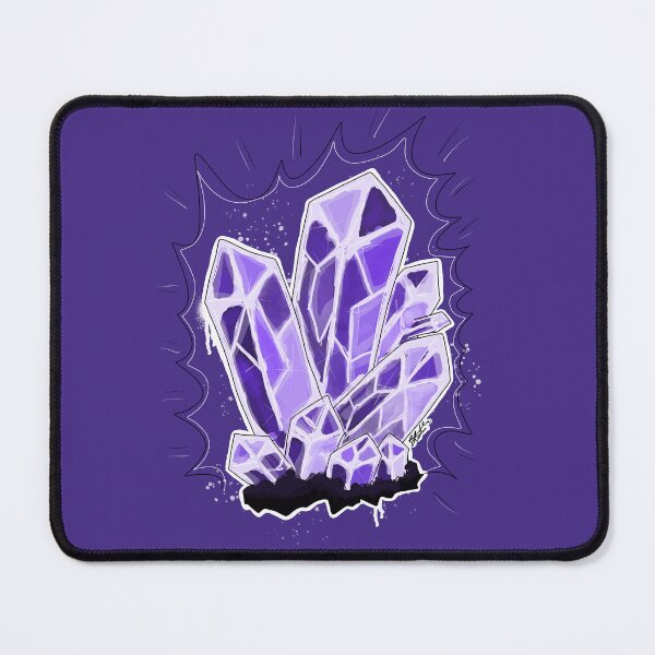 Item preview, Glowing Amethyst Crystal Points – Purple Crystal Art designed and sold by TheMossAndMermaid.