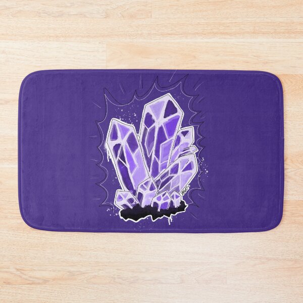 Item preview, Glowing Amethyst Crystal Points – Purple Crystal Art designed and sold by TheMossAndMermaid.