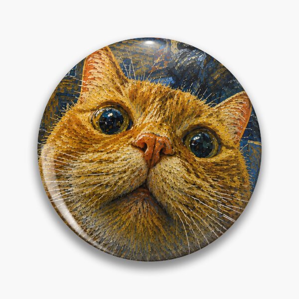 Item preview, A ginger cat in front of the Warsaw Mermaid statue designed and sold by YanaZayikinaArt.
