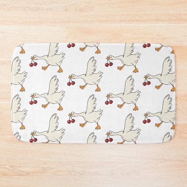 Item preview, Cherry Silly Goose Carrying Red Cherries. Cute Whimsical Bird designed and sold by CoCoArt-Ua.