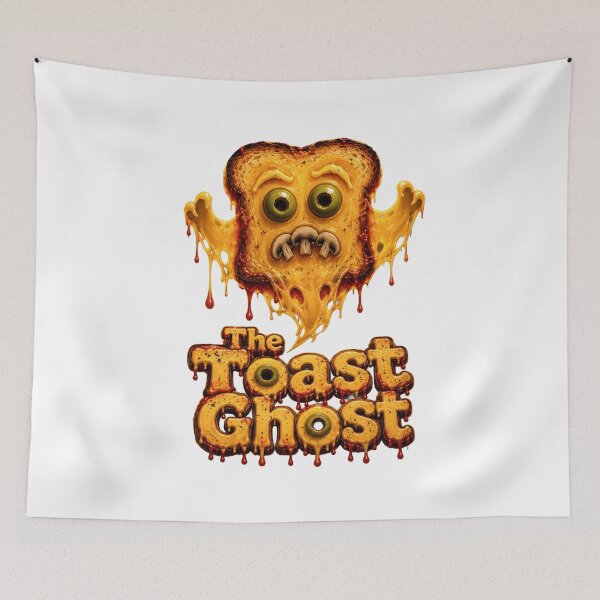 Item preview, The Toast Ghost - Funny Spooky Toast Monster Halloween Design designed and sold by HorrorWorldWeb.