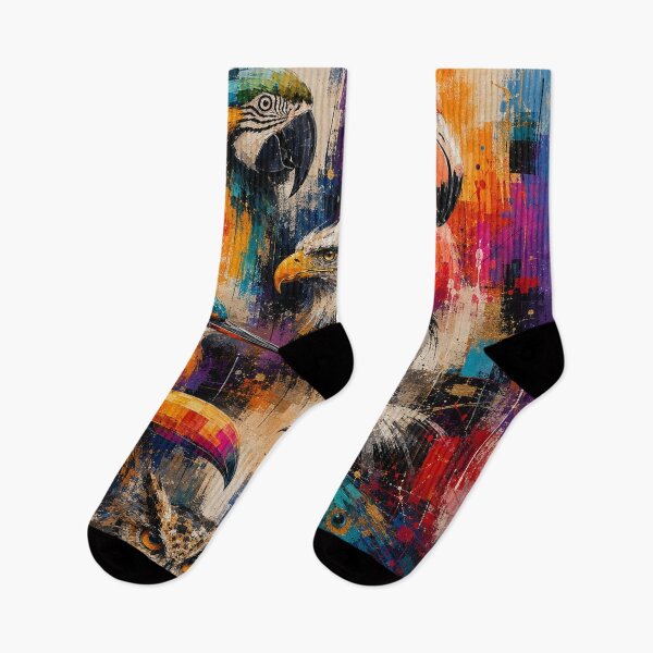 Item preview, Colorful Abstract Birds Wildlife Art designed and sold by Qenlo.