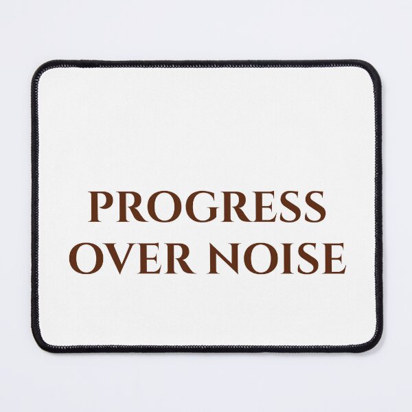 Item preview, Progress Over Noise | Minimalist Motivational Typography Quote designed and sold by MagicArtzz.