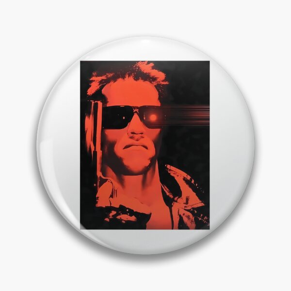 Item preview, Cybernetic Organism Red Laser Eye Portrait designed and sold by MeezBee.