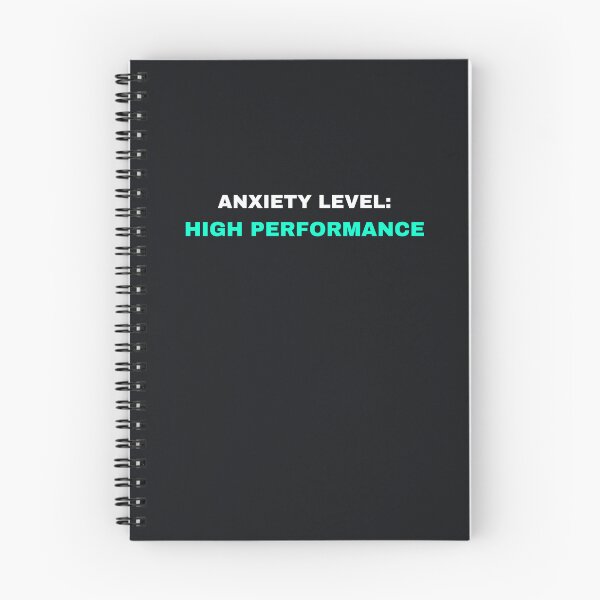 Item preview, Minimalist Anxiety Level High Performance Funny IT Quote designed and sold by ShapingMinds.