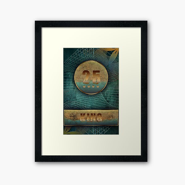 King Framed Art Print