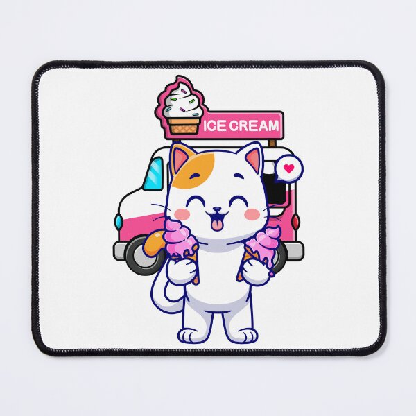 Item preview, Cute Cat Ice Cream Lover designed and sold by yuki-hana.