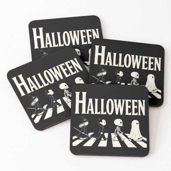 Item preview, Cute Halloween Monsters Crossing Road Retro Spooky Squad designed and sold by Vermanartist.