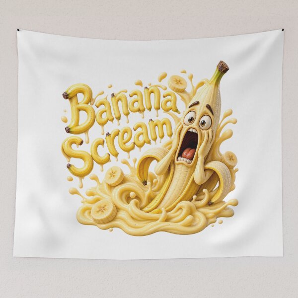 Item preview, Banana Scream - Funny Scared Screaming Banana Horror Comedy Food designed and sold by HorrorWorldWeb.