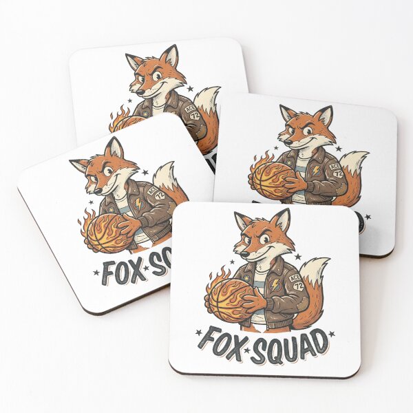 Item preview, Fox Squad Basketball Player Retro Varsity Design designed and sold by @SHINTOSARTSTORE.