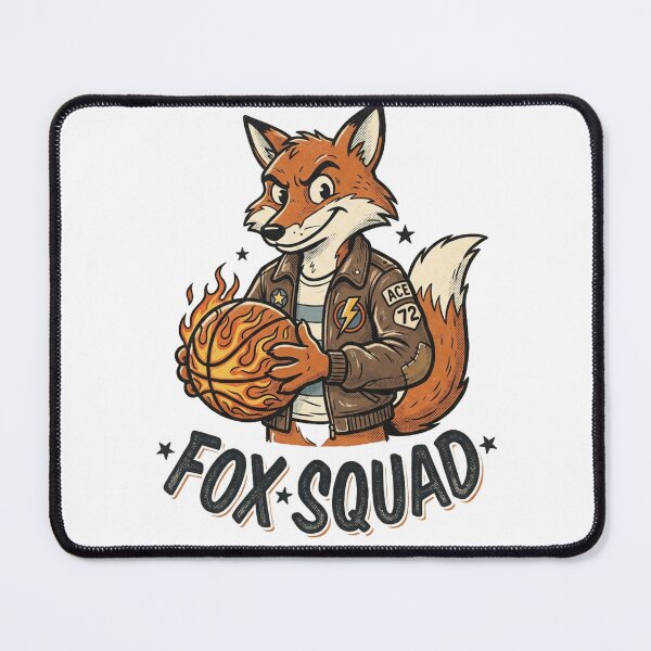 Item preview, Fox Squad Basketball Player Retro Varsity Design designed and sold by @SHINTOSARTSTORE.