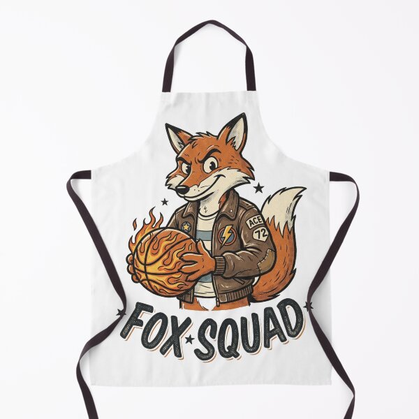Item preview, Fox Squad Basketball Player Retro Varsity Design designed and sold by @SHINTOSARTSTORE.