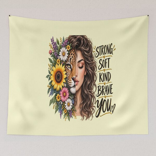 Item preview, Strong Soft Kind Brave You Art Design designed and sold by FABIOLA1970.