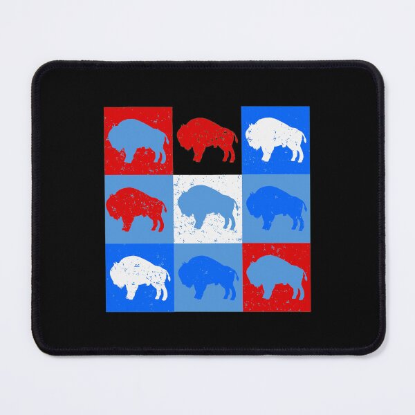 Item preview, Buffalo Grid Animal Silhouette Art designed and sold by PaulaFerr42097.