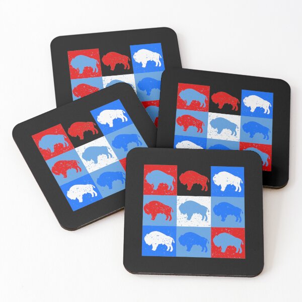 Item preview, Buffalo Grid Animal Silhouette Art designed and sold by PaulaFerr42097.