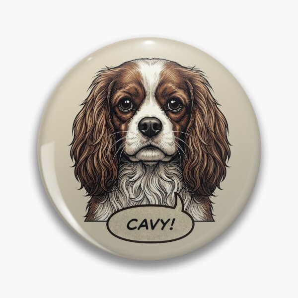 Item preview, Cavalier King Charles Spaniel Retro Vintage Comic Art – Sweet Cavy designed and sold by Pfotenfaden.