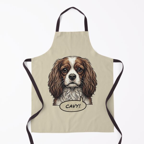 Aperçu de l'œuvre Cavalier King Charles Spaniel - Illustration rétro vintage - Sweet Cavy créée et vendue par Pfotenfaden.