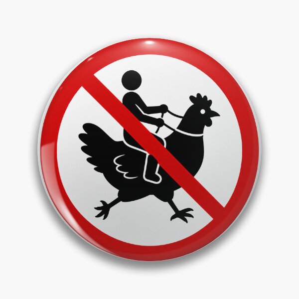 Item preview, No Riding Chickens designed and sold by MonkiFlipp.