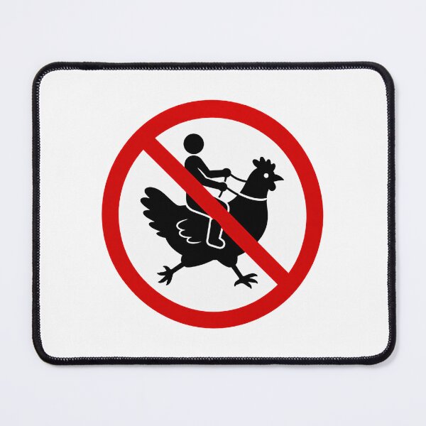 Item preview, No Riding Chickens designed and sold by MonkiFlipp.