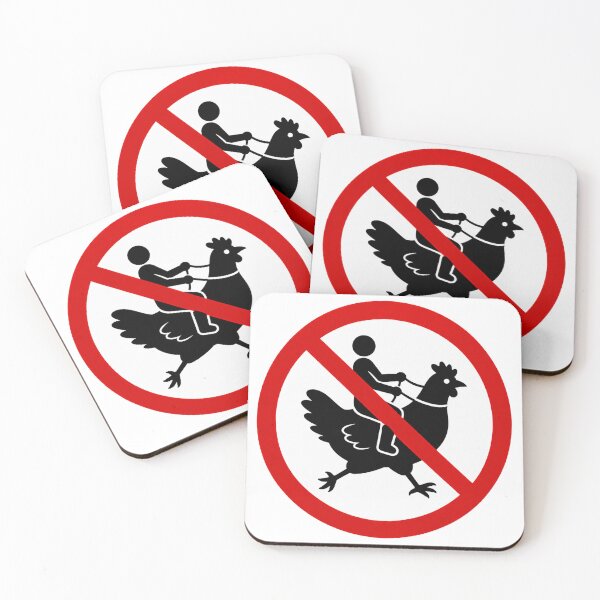 Item preview, No Riding Chickens designed and sold by MonkiFlipp.