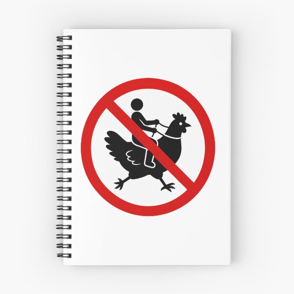 Item preview, No Riding Chickens designed and sold by MonkiFlipp.