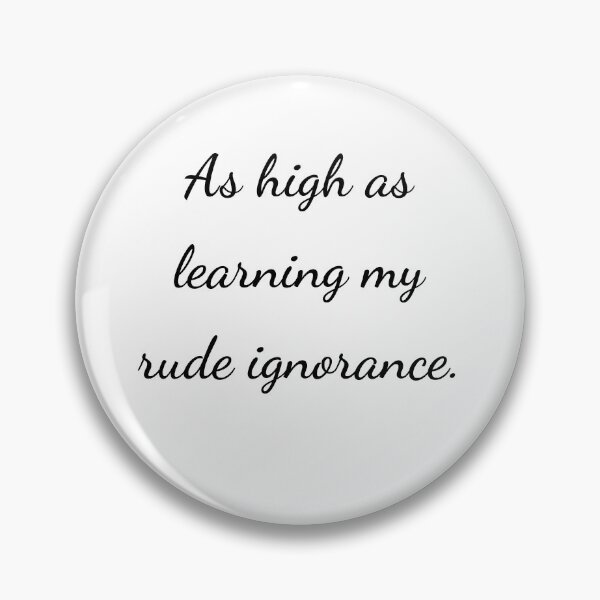 Item preview, “As high as learning my rude ignorance.” - handwriting black designed and sold by ariksworld.