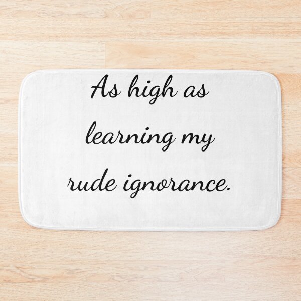 Item preview, “As high as learning my rude ignorance.” - handwriting black designed and sold by ariksworld.
