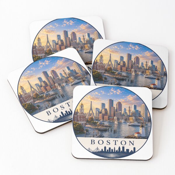Item preview, Boston Harbor Skyline Travel Souvenir designed and sold by Beyond Destinations.