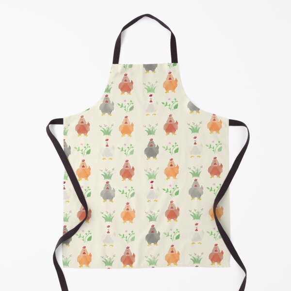 Item preview, cute chicken pattern doodle with flowers designed and sold by FandomizedRose.