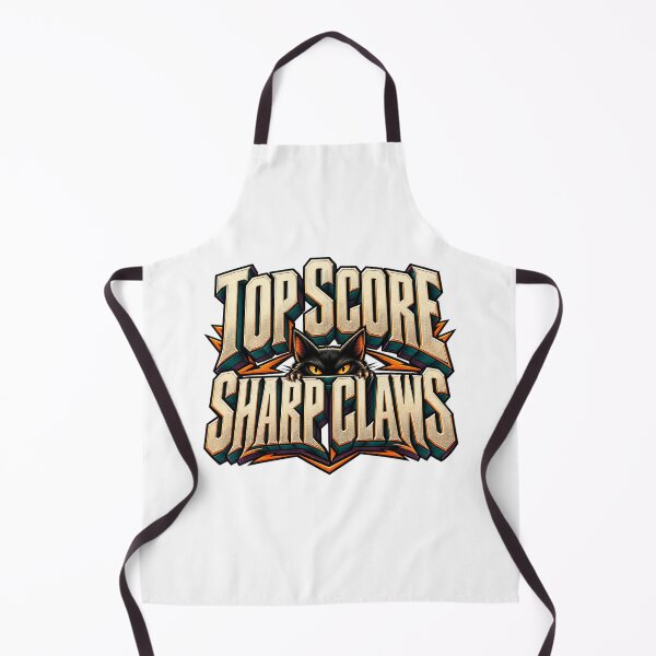 Item preview, Top Score Sharp Claws Black Cat Gamer designed and sold by FZ Designs.