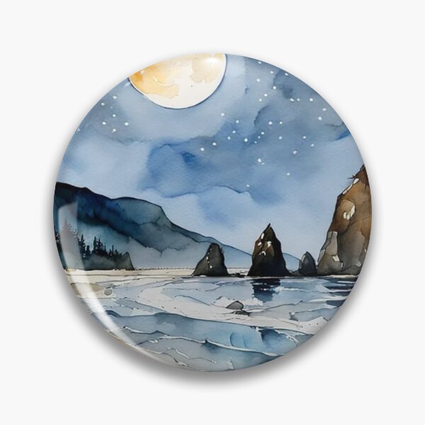 Item preview, Moon over the Silent Coast designed and sold by Undersea Ai Art.
