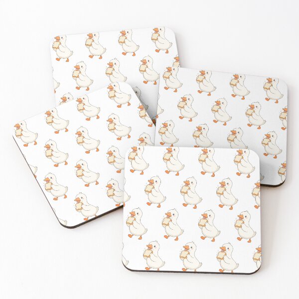 Item preview, Cute Bread-Loving Duck Pattern designed and sold by Little Dora Art.