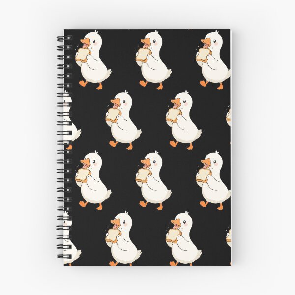 Item preview, Cute Bread-Loving Duck Pattern designed and sold by Little Dora Art.