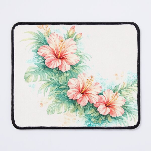 Item preview, Island Lagoon Hibiscus Bouquet | Watercolor Tropical Floral Art | Botanical Flower Illustration designed and sold by IamNolmo.