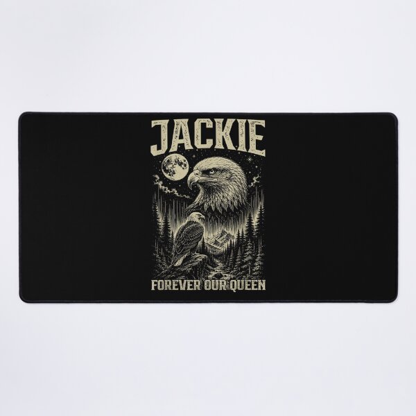 Item preview, Vintage Jackie Forever Our Queen Bald Eagle Memorial Tribute designed and sold by leevekaArt.