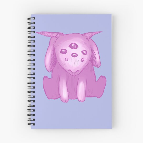 Item preview, Cute creepy goat plush toy, pink print designed and sold by Cheeshka.