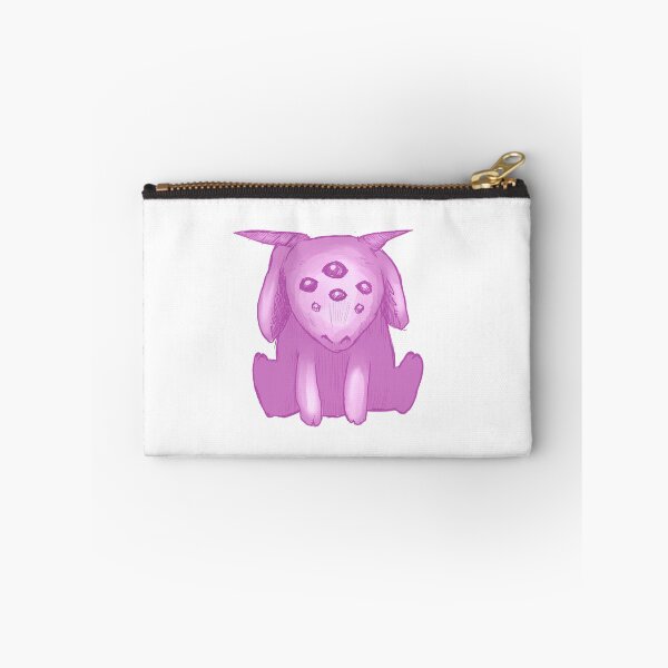 Item preview, Cute creepy goat plush toy, pink print designed and sold by Cheeshka.