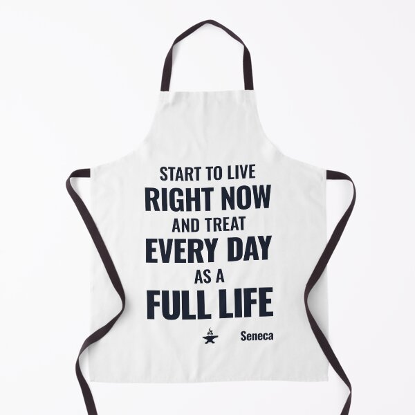 Item preview, Start to Live Right Now - Seneca - Bold Stoic Motivational Quote - Dark Version designed and sold by Stoic Core.